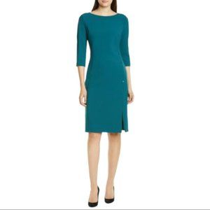 NWT BOSS  Dikena Ponte Sheath Dress  US 4